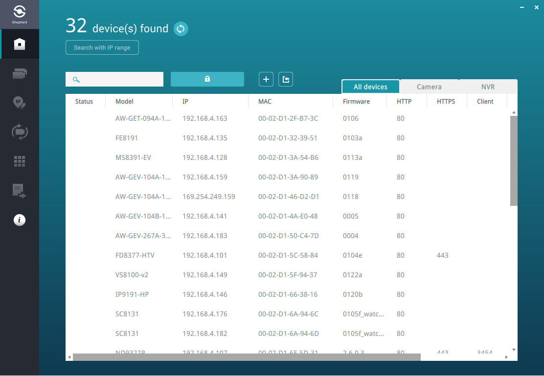 01 automatically detect all vivotek devices on your network